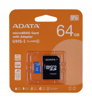 ADATA microSD PREMIER 64GB UHS-1/class10 + ADAPTER