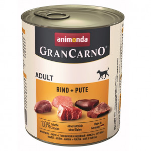 ANIMONDA Grancarno Adult wołowina i indyk - mokra karma dla psa - 800g