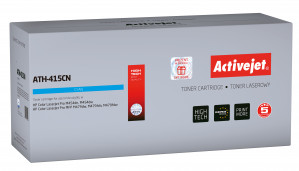 Activejet ATH-415CN Toner do druklarki HP; Zamiennik HP 415A W2031A; Supreme; 2100 stron; Błękitny, z chipem