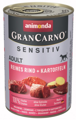 ANIMONDA Grancarno Sensitiv wołowina z ziemniakami - mokra karma dla psa - 400g