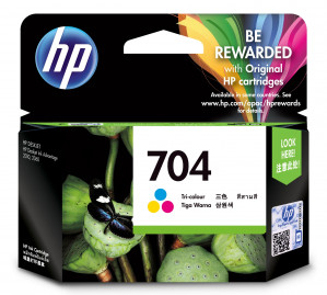 Tusz Hewlett-Packard CN693AE (oryginał HP704 HP 704+ 5.5 ml+ kolor).