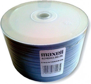 MAXELL CD-R 700MB, 50 szt. w opakowaniu SHRINK, prędkość zapisu 52X, 80 min. Płyty wysokiej jakości z możliwością nadruku, żywe kolory i trwałość zapisu. Przeznaczenie Multimedia.