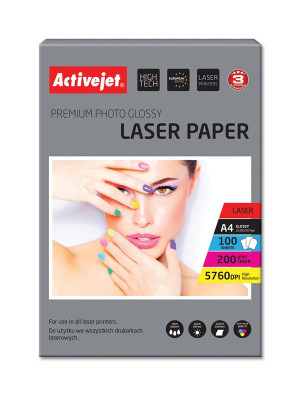 Activejet AP4-200G100L Papier fotograficzny błyszczący; A4; 100 szt.