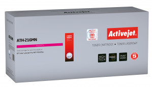 Activejet ATH-216MN Toner do drukarki HP, Zamiennik HP 216A W2413A; Supreme; 850 stron; Purpurowy, z chipem