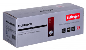 Activejet ATL-546BNXX Toner do drukarki Lexmark, zamiennik LEXMARK C546U1KG; Supreme; 8000 stron; czarny.