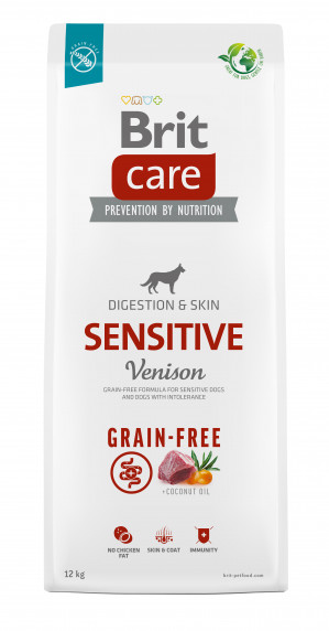 BRIT Care Grain-Free Sensitive Venison – sucha karma dla psa - 12 kg