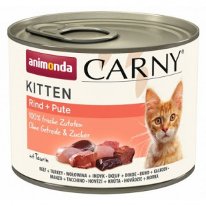 ANIMONDA Carny Kitten Wołowina Indyk - mokra karma dla kota - 200 g