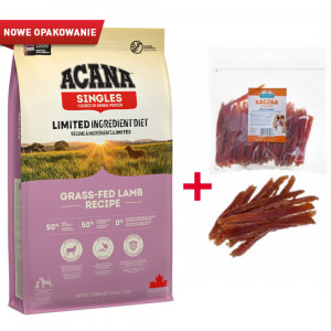 ACANA Singles Grass-fed Lamb - sucha karma dla psa - 11,4 kg + Przysmak Petitto