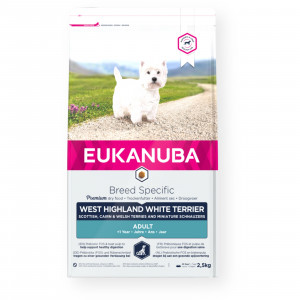 EUKANUBA Adult West Highland White Terrier - sucha karma dla psa - 2,5 kg