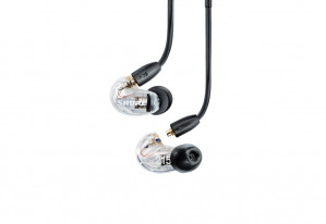 Shure SE215DYCL+UNI-EFS - Słuchawki douszne AONIC215 z pojedynczym przetwornikiem i kablem 3.5mm (przezroczyste)