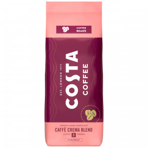 Costa Coffee Crema kawa ziarnista 2kg + KUBEK CERAMICZNY Z POKRYWKĄ COSTA COFFEE