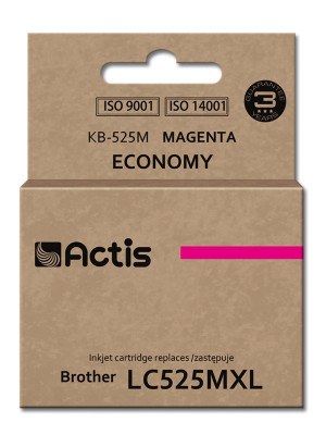 Actis KB-525M Tusz do drukarki Brother, Zamiennik Brother LC525M; Standard; 15 ml; purpurowy.