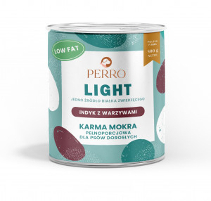 PERRO Light Indyk z warzywami - mokra karma dla psa - 800g