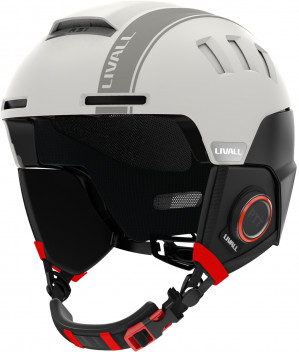 Kask narciarski Bluetooth 57-61cm Intercom/SOS biały