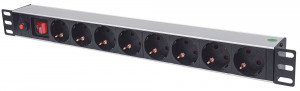 INTELLINET LISTWA ZASILAJĄCA RACK 19 X8 1U SCHUKO