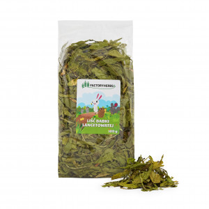FACTORY HERBS Liść babki lancetowatej - przysmak dla gryzoni i królika - 100g
