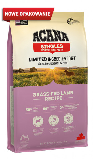 ACANA Grass-fed Lamb - sucha karma dla psa - 11,4 kg + 2 kg za 1 zł!