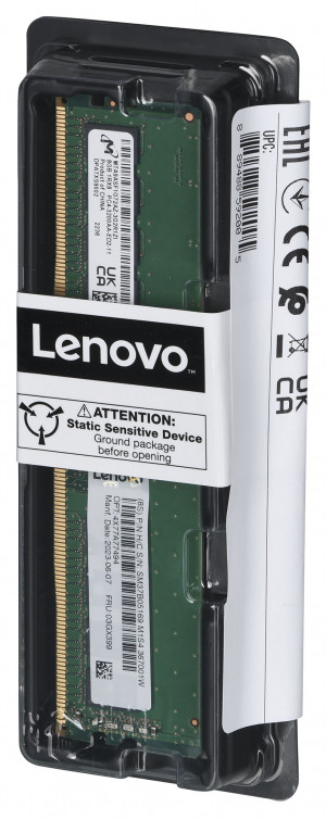 Lenovo ThinkSystem 8GB TruDDR4 3200 MHz (1Rx8, 1.2V) ECC UDIMM  ST50 V2 (7D8K / 7D8J)/ ST250 V2 (7D8G / 7D8F)/ SR250 V2 (7D7R / 7D7Q)