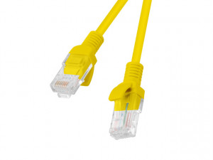 PATCHCORD KAT.5E UTP 1.5M ŻÓŁTY FLUKE PASSED LANBERG 10-PACK