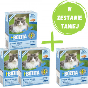 BOZITA Fresh Menu Sterilised Pstrąg górski - mokra karma dla kota - 4x370g