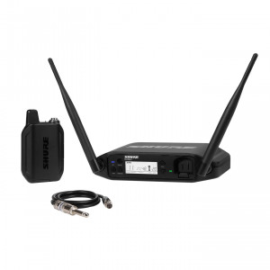 Shure GLXD14+E-Z4 - Cyfrowy system bezprzewodowy DUAL BAND z nadajnikiem bodypack i kablem gitarowym WA302