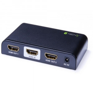 TECHLY SPLITTER AV HDMI 2.0 1/2 ULTRA HD 4KX2K 3D