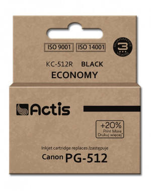 Actis KC-512R Tusz do drukarki Canon, Zamiennik Canon PG-512; Standard; 15 ml; czarny.