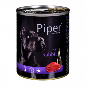 DOLINA NOTECI Piper Animals z królikiem - mokra karma dla psa - 800 g