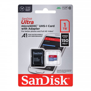 KARTA PAMIĘCI SANDISK ULTRA ANDROID microSDXC 1 TB 150MB/s A1 Cl.10 UHS-I + ADAPTER