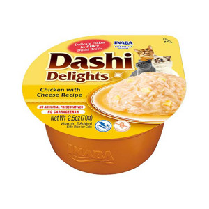 INABA Dashi Delights Kurczak z serem w bulionie - przysmak dla kota - 70 g