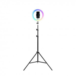 Tripod Havit ST7026 z pierścieniem świetlnym RGB (czarny)