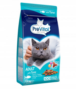 PREVITAL Adult Tuńczyk - sucha karma dla kota - 1,4kg