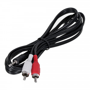 Kabel minijack-2xrca (chinch) m/m 1.5m cca-458