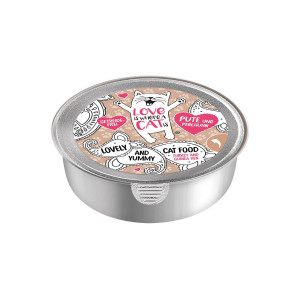 LOVE IS WHERE A CAT IS® Indyk z perliczką - mokra karma dla kota - 85g