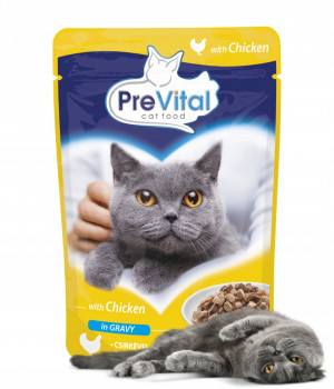 PREVITAL Kurczak w galaretce - mokra karma dla kota - 100g
