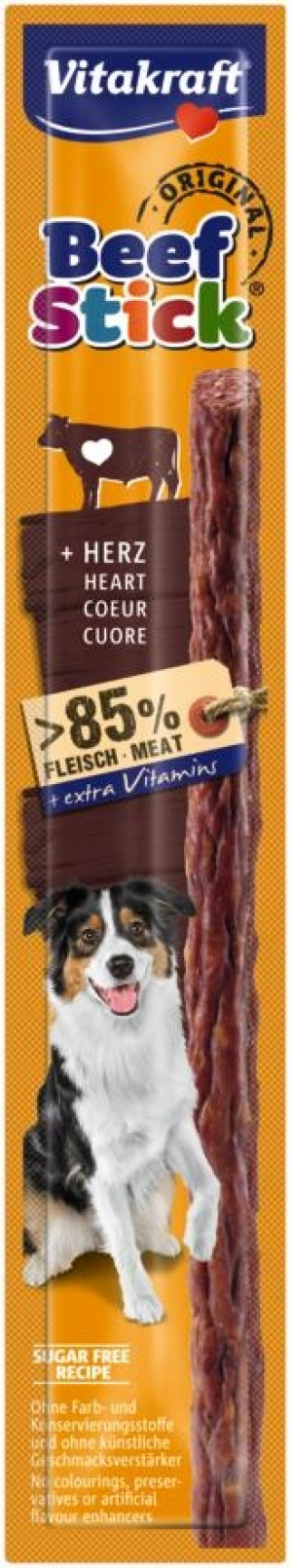 VITAKRAFT Beef Stick - kabanos z sercami dla psa 12g