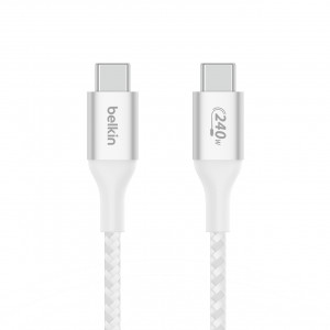 BELKIN KABEL BOOST CHARGE USBC-C 240W 1M, BIAŁY