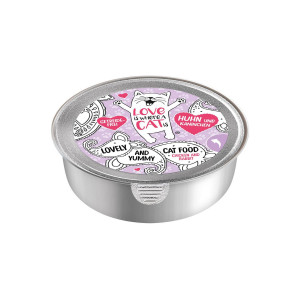 LOVE IS WHERE A CAT IS® Kurczak z królikiem - mokra karma dla kota - 85g