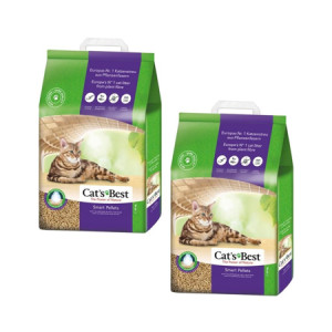 JRS Cat's Best Smart Pellets - drewniany żwirek dla kotów, zbrylający - 2x10 kg