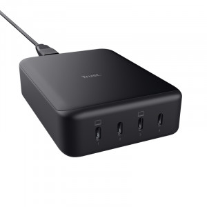 Ładowarka Trust MAXO 240W GaN 4-port USB-C Black (25413)