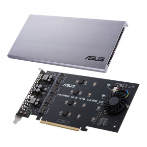 Kontroler ASUS Hyper M.2 PCIe 3.0 x16, 4x M.2 NVMe (2242/2260/2280/22110) GEN 3