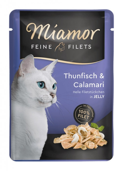 MIAMOR Feine Filets tuńczyk z kalmarami - saszetka 100g - Galeria zdjęcie 1