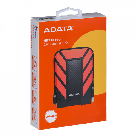 Dysk zewnętrzny HDD ADATA HD710 PRO AHD710P-2TU31-CRD (2TB; 2.5"; USB 3.2; czerwony) - Galeria zdjęcie 7