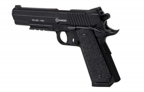 Wiatrówka pistolet RANGER 1911 GSR KWC kal. 4,5 BBs 20 strz. METAL SLIDE CO2 (AAKCMD421AZB) - Galeria zdjęcie 6