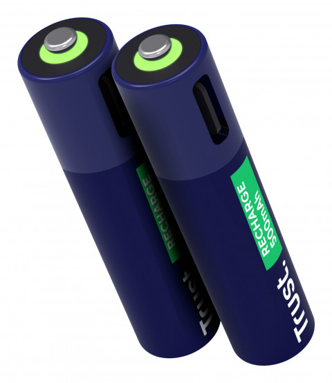 Baterie AAA Trust USB-C RECHARGEABLE BATTERIES 2P (25585) - Galeria zdjęcie 3