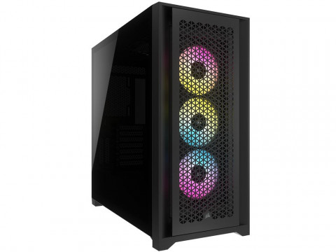 Obudowa Corsair iCUE 5000D RGB AIRFLOW Mid-Tower ATX Tempered Glass Black (CC-9011242-WW) - Galeria zdjęcie 1