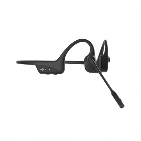 Słuchawki bezprzewodowe kostne Shokz OpenComm2 USB-C + adapter USB-C czarne - Galeria zdjęcie 3