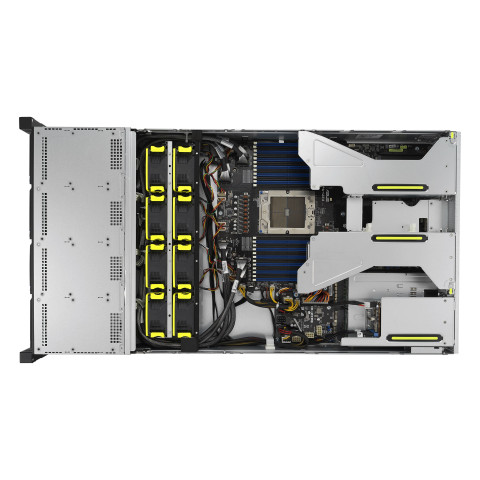 Platforma Asus Rack (2U) RS520A-E12-RS12U AMD Epyc 9004 (12x NVMe, 2xM.2, 2xGPU, 2x1Gbe, IPMI, 1+1 1600W) - Galeria zdjęcie 3