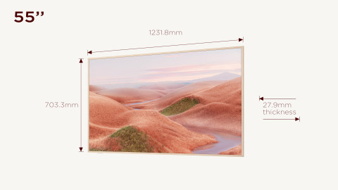 Telewizor TCL NXTFrame 55A300W QLED 55'' 4K Ultra HD 144Hz Google TV Dolby Vision IQ Biały - Galeria zdjęcie 4