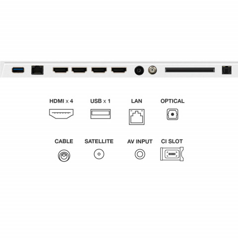 Telewizor TCL NXTFrame 55A300W QLED 55'' 4K Ultra HD 144Hz Google TV Dolby Vision IQ Biały - Galeria zdjęcie 7